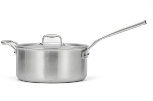 Flandria Range 24cm 5-Ply Saucepan with Stainless Steel Handle and Helper Handle - Induction Compatible — 3