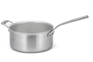 Flandria Range 24cm 5-Ply Saucepan with Stainless Steel Handle and Helper Handle - Induction Compatible — 1