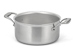 Flandria Range 20cm 5-Ply Casserole with Stainless Steel Handles - Induction Compatible