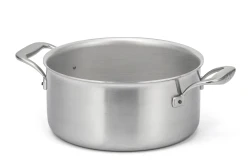 Flandria Range 24cm 5-Ply Casserole with Stainless Steel Handles - Induction Compatible — 1