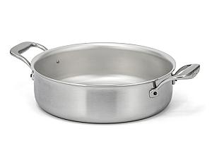 Flandria Range 24cm 5-Ply Rondeau with Stainless Steel Handles - Induction Compatible