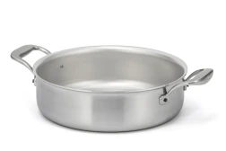 Flandria Range 24cm 5-Ply Rondeau with Stainless Steel Handles - Induction Compatible — 1