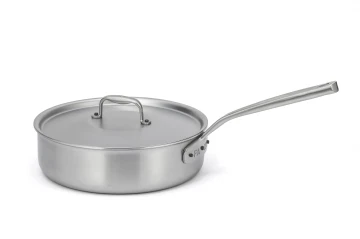 Flandria Range 24cm 5-Ply Sauté Pan with Stainless Steel Handle - Induction Compatible — 2