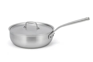 Flandria Range 24cm 5-Ply Saucier Pan with Stainless Steel Handle - Induction Compatible — 2
