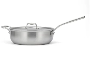Flandria Range 28cm 5-Ply Saucier Pan with Stainless Steel Handle and Helper Handle - Induction Compatible — 3