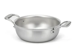 Flandria Range 20cm 5-Ply Stew Pan with Stainless Steel Handles - Induction Compatible — 1