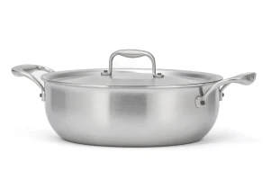 Flandria Range 24cm 5-Ply Stew Pan with Stainless Steel Handles - Induction Compatible — 3