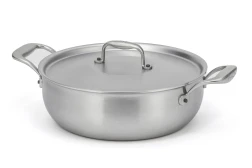 Flandria Range 24cm 5-Ply Stew Pan with Stainless Steel Handles - Induction Compatible — 2