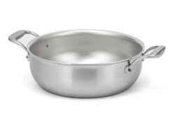 Flandria Range 24cm 5-Ply Stew Pan with Stainless Steel Handles - Induction Compatible — 1