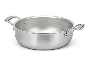 Flandria Range 28cm 5-Ply Stew Pan with Stainless Steel Handles - Induction Compatible