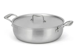 Flandria Range 28cm 5-Ply Stew Pan with Stainless Steel Handles - Induction Compatible — 2