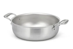 Flandria Range 28cm 5-Ply Stew Pan with Stainless Steel Handles - Induction Compatible — 1