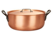 Classical Range 32cm Solid Copper Jam Pot with Cast Iron Handles — 3