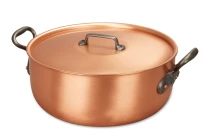 Classical Range 32cm Solid Copper Jam Pot with Cast Iron Handles — 2