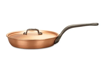Fusion Range 24cm Copper Frying Pan with Cast Iron Handle - Induction Compatible — 3