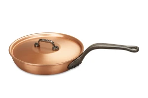 Fusion Range 24cm Copper Frying Pan with Cast Iron Handle - Induction Compatible — 2