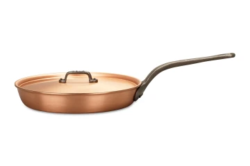 Fusion Range 28cm Copper Frying Pan with Cast Iron Handle - Induction Compatible — 3