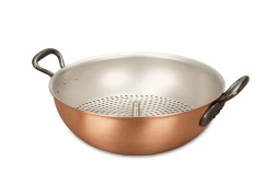 Fusion Range 28cm Copper Wok with Cast Iron Loop Handles - Induction Compatible — 3