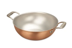 Signature 2.0 Range 28cm Copper Wok with Stainless Steel Loop Handles - Induction Compatible — 1