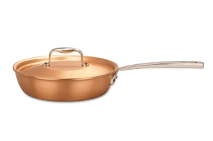 Signature 2.0-serie: koperen koekenpan van 20 cm met roestvrijstalen handvat – geschikt voor inductie — 3