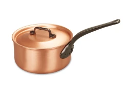 Fusion Range 18cm Copper Saucepan with Cast Iron Handle - Induction Compatible — 2