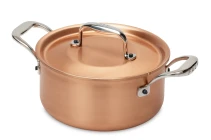 Signature 2.0 Range 16cm Copper Casserole with Stainless Steel Handles - Induction Compatible — 2