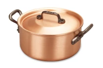 Fusion Range 18cm Copper Casserole with Cast Iron Handles - Induction Compatible — 2