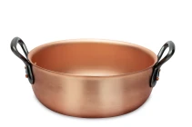 Fusion Range 24cm Solid Copper Jam Pot with Cast Iron Handles - Induction Compatible — 3