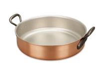 Fusion Range 28cm Copper Rondeau with Cast Iron Handles - Induction Compatible — 1