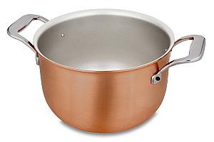 Signature 2.0 Range 24cm Copper Pot au Feu with Stainless Steel Handles - Induction Compatible