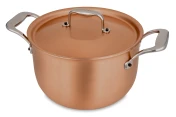 Signature 2.0 Range 24cm Copper Pot au Feu with Stainless Steel Handles - Induction Compatible — 2