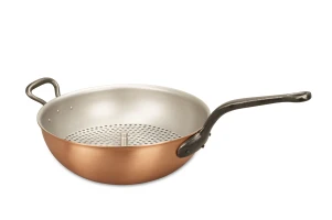 Fusion Range 28cm Copper Wok with Cast Iron Handle and Helper Handle - Induction Compatible — 2