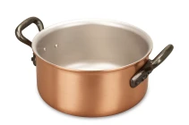 Fusion Range 16cm Copper Casserole with Cast Iron Handles - Induction Compatible — 1