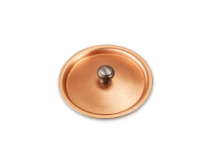 Classical Range 10cm Copper Lid with Cast Iron Handle — 1