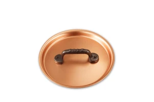 Classical Range 14cm Copper Lid with Cast Iron Handle — 1
