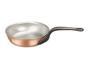 Classical Range 20cm Copper Frying Pan with Cast Iron Handle