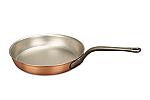 Classical Range 28cm Copper Frying Pan with Cast Iron Handle