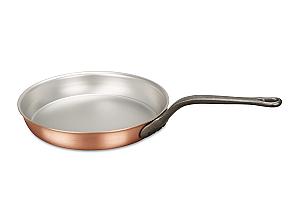 Classical Range 28cm Copper Frying Pan with Cast Iron Handle