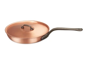 Sartén clásica de cobre de 28 cm con mango de hierro fundido — 2