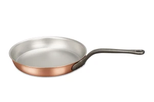 Sartén clásica de cobre de 28 cm con mango de hierro fundido — 1