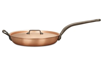 Classical Range 32cm Copper Frying Pan with Cast Iron Handle and Helper Handle — 3