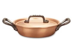 Classical Range 16cm Round Copper au Gratin Pan with Cast Iron Loop Handles — 3
