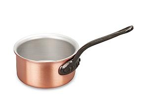 Classical Range 10cm Copper Saucepan with Cast Iron Handle