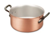 Classical Range 18cm Copper Casserole with Cast Iron Handles — 1