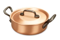 Classical Range 16cm Copper Rondeau with Cast Iron Handles — 2