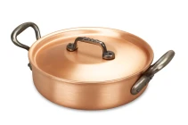 Gamma classica Rondeau in rame da 20 cm con manici in ghisa — 2