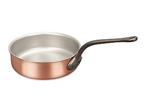 Classical Range 24cm Copper Sauté Pan with Cast Iron Handle