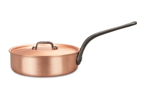 Poêle à frire classique en cuivre de 24 cm avec poignée en fonte — 2