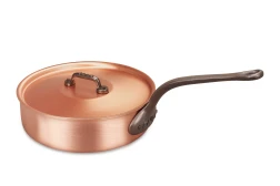 Poêle à frire classique en cuivre de 24 cm avec poignée en fonte — 3