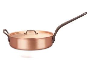 Classical Range 28cm Copper Sauté Pan with Cast Iron Handle and Helper Handle — 3